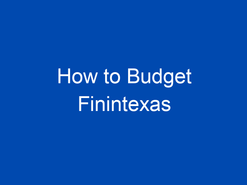 how to budget finintexas 4019 jpg